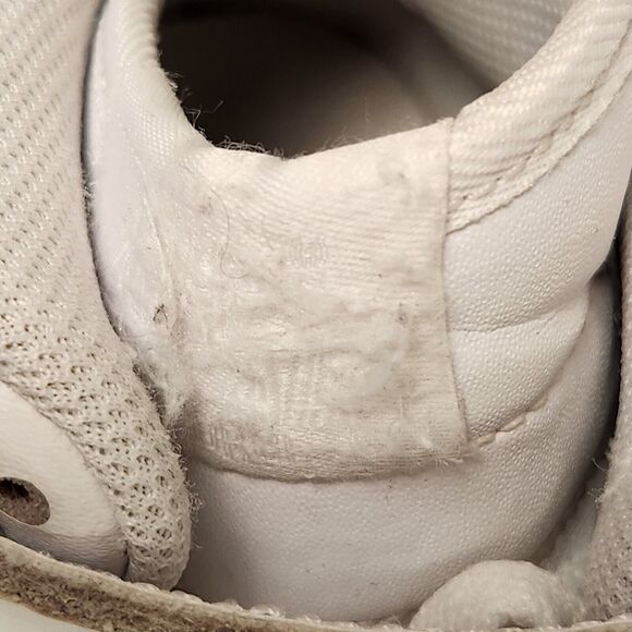 Nike DH2933-111 Air Force 1 GS Size 5Y Triple White Athletic Mid Top Sneakers - Picture 10 of 12